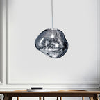 Maqiato | Modern Glass Ceiling Light in Silver