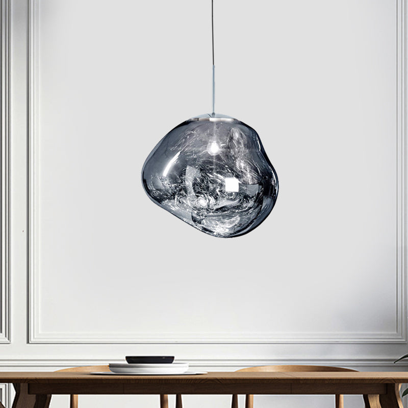 Maqiato | Modern Glass Ceiling Light in Silver