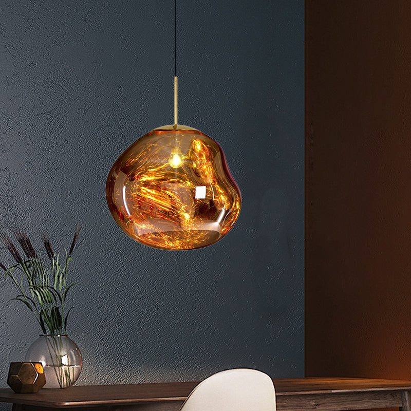 Maqiato | Modern Glass Ceiling Light in Silver