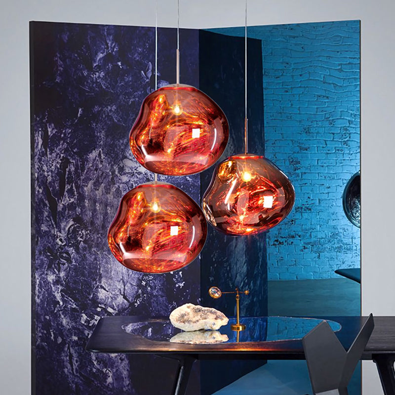 Maqiato | Modern Glass Ceiling Light in Silver