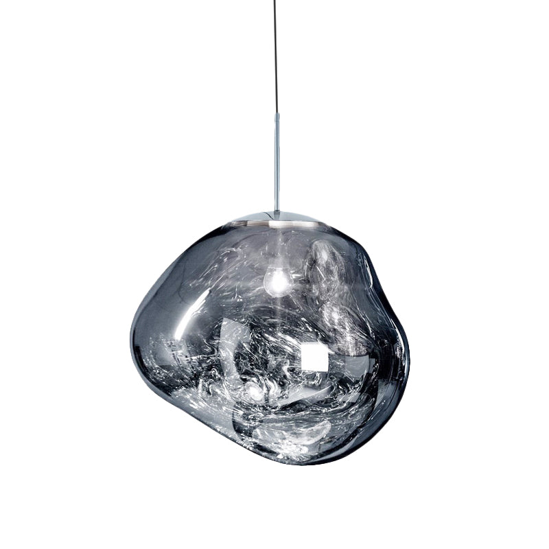 Maqiato | Modern Glass Ceiling Light in Silver
