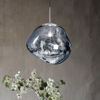 Maqiato | Modern Glass Ceiling Light in Silver
