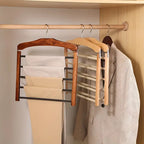 Maqiato | Multi-Pant Hanging Rack in Walnut