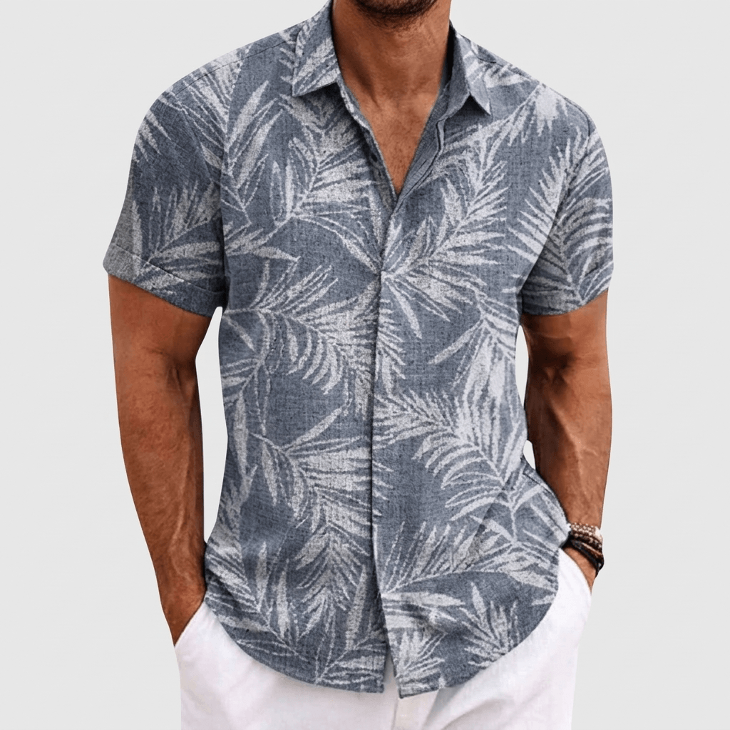 Maqiato | Palm jacquard shirt