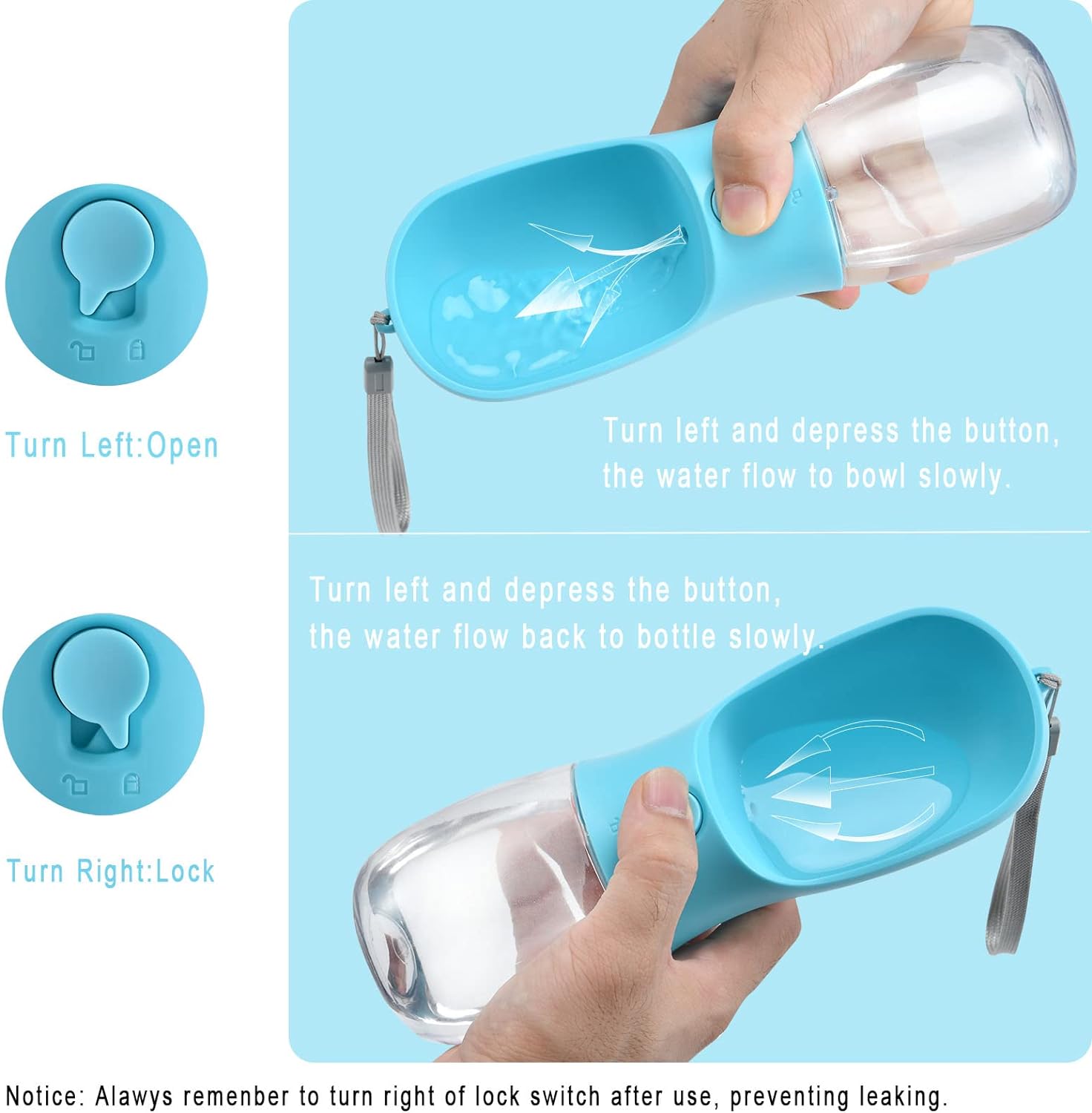 Maqiato | Portable Dog Water Bottle & Food Container