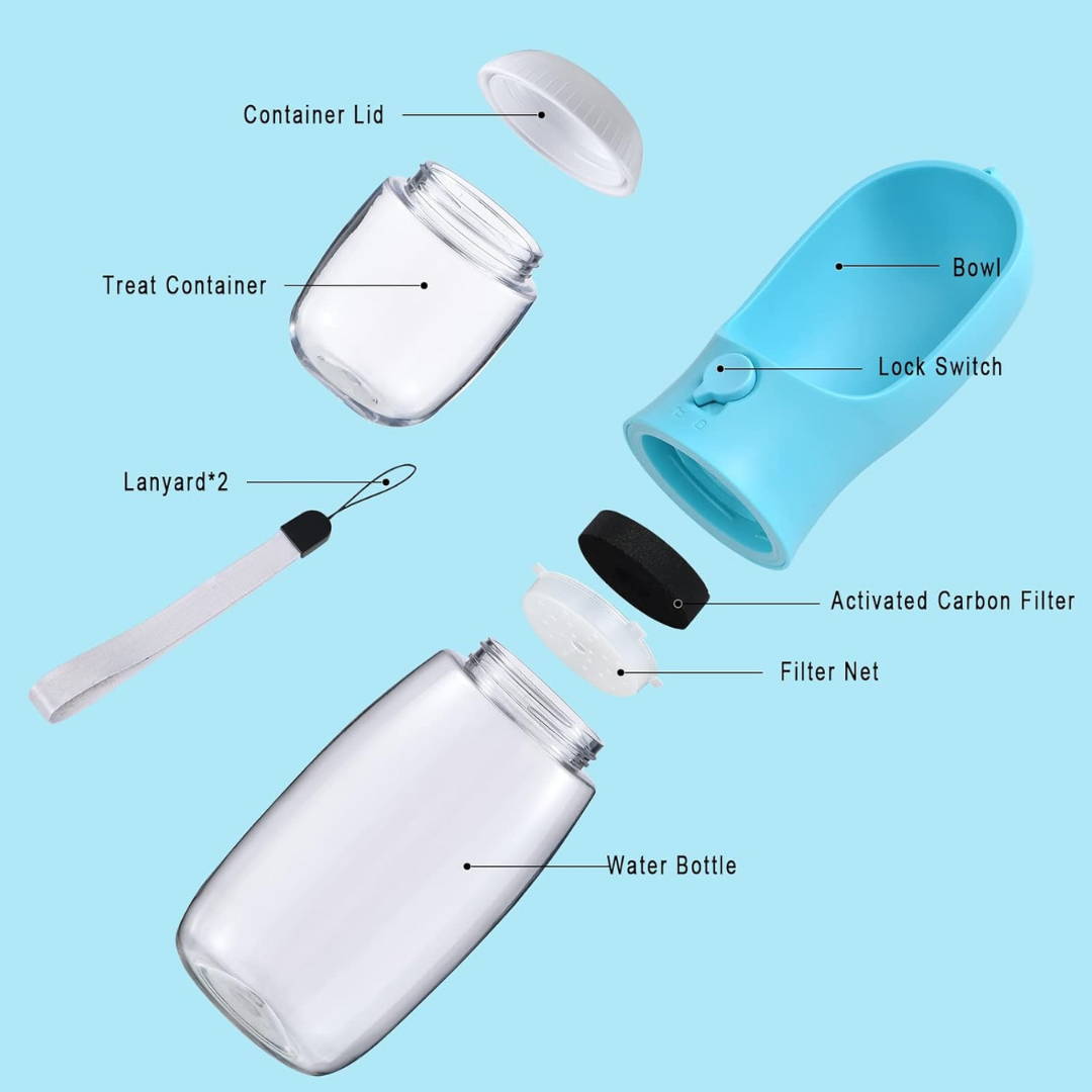 Maqiato | Portable Dog Water Bottle & Food Container