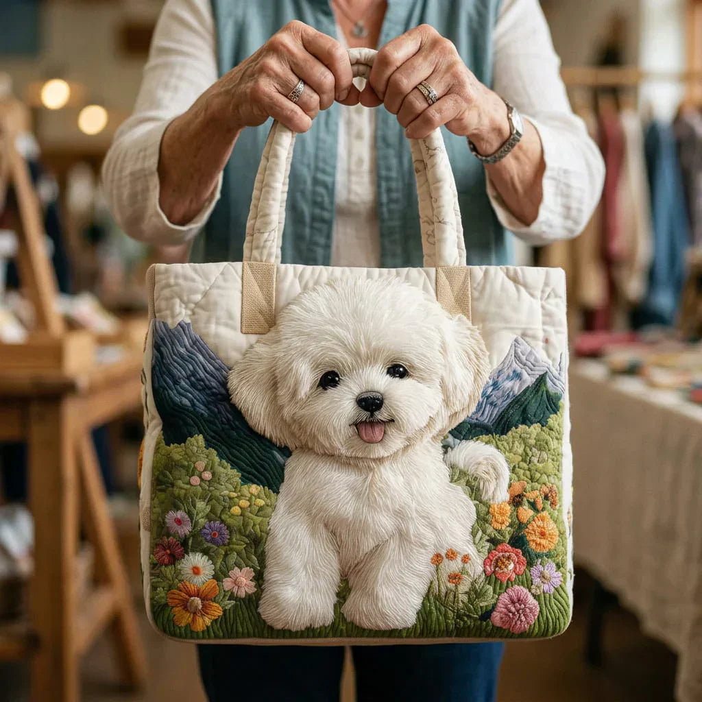 Maqiato | Quilted Dog Tote Bag - Enchanted Dog