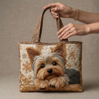 Maqiato | Quilted Dog Tote Bag - Yorkshire Terrier