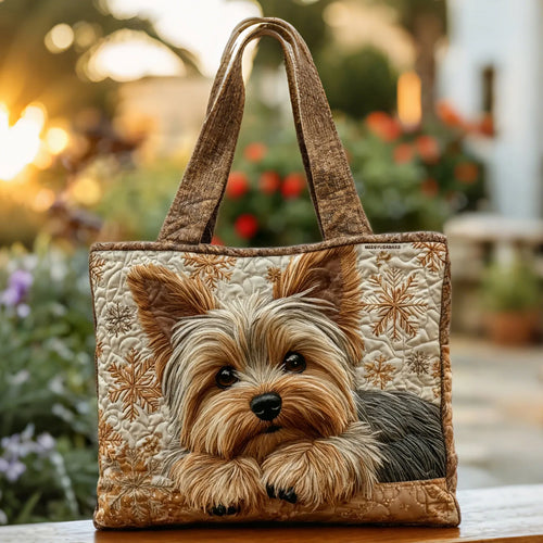 Maqiato | Quilted Dog Tote Bag - Yorkshire Terrier