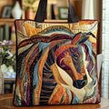 Maqiato | Quilted Tote Bag - Mosaic Horse