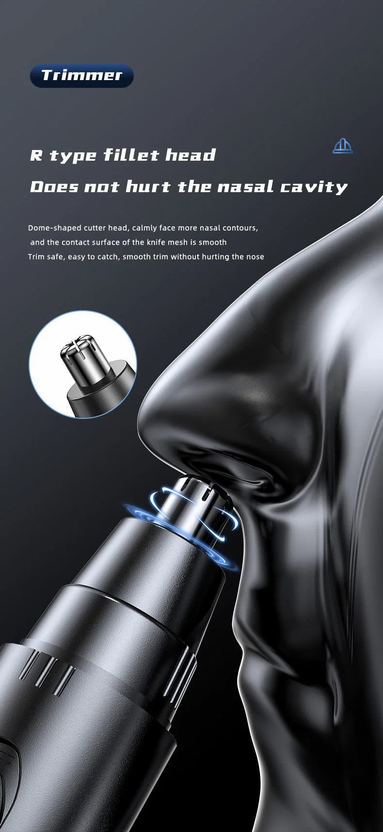 Maqiato | Rechargeable Nose & Ear Hair Trimmer