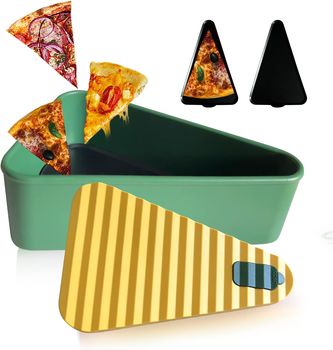 Maqiato | Reusable Pizza Storage Container with 2 Trays