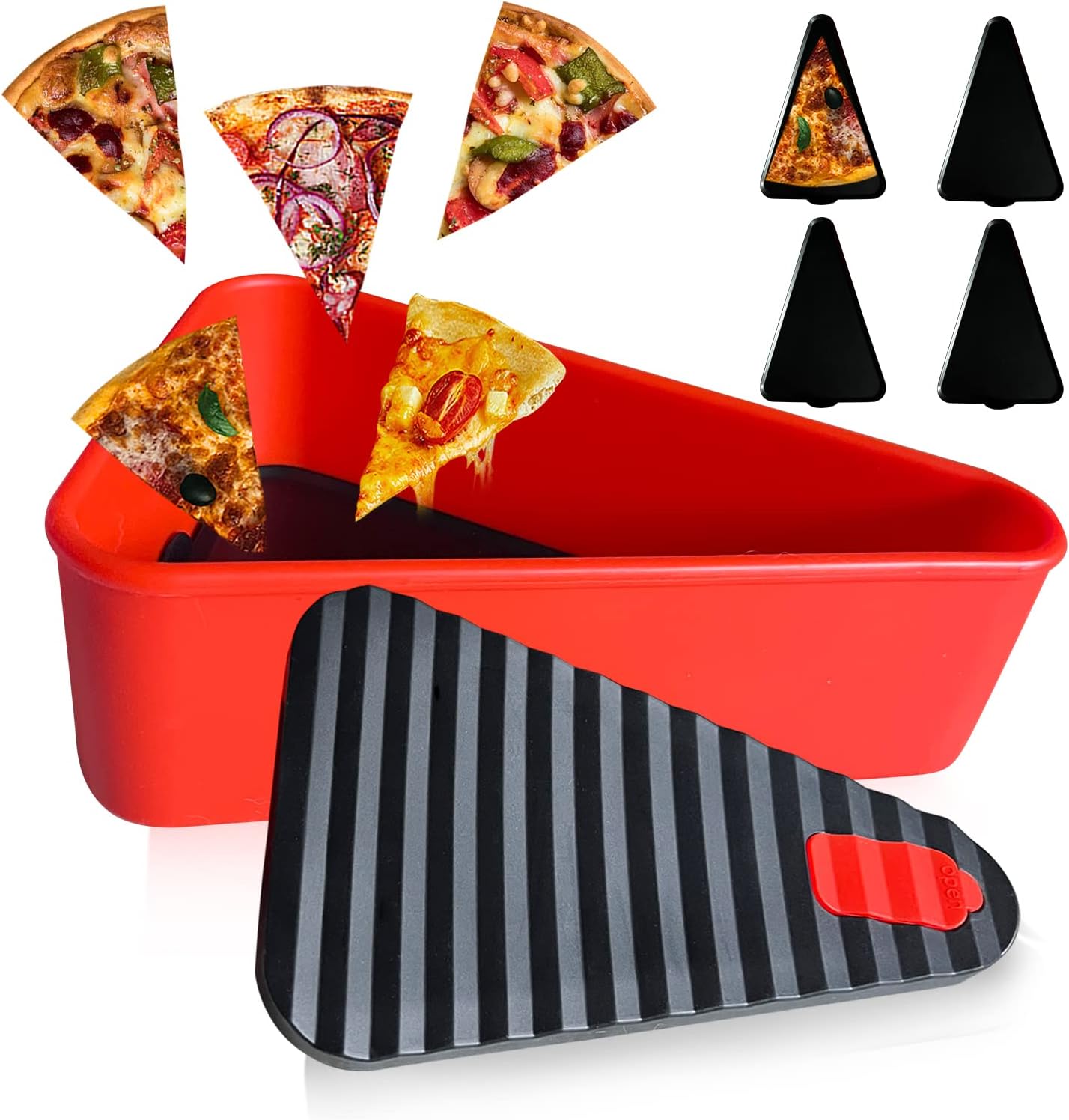 Maqiato | Reusable Pizza Storage Container with 2 Trays