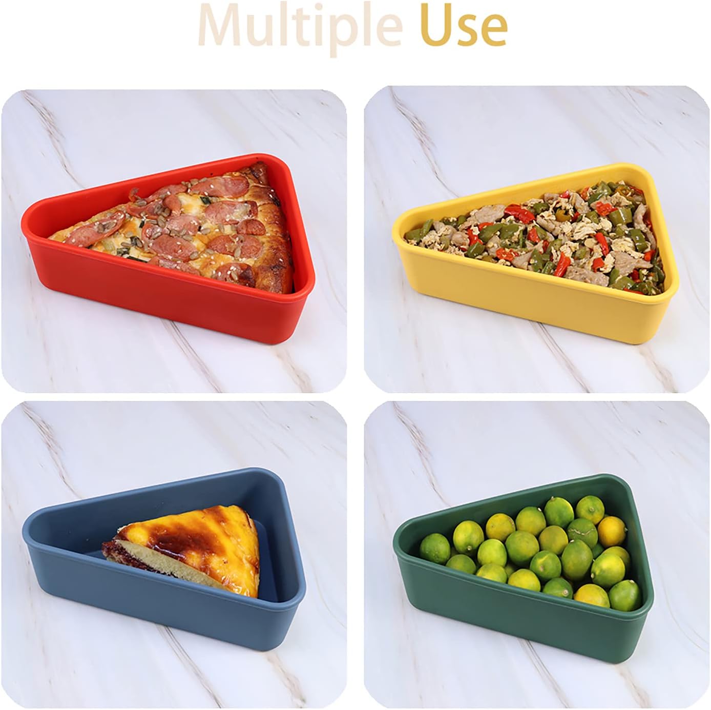 Maqiato | Reusable Pizza Storage Container with 2 Trays
