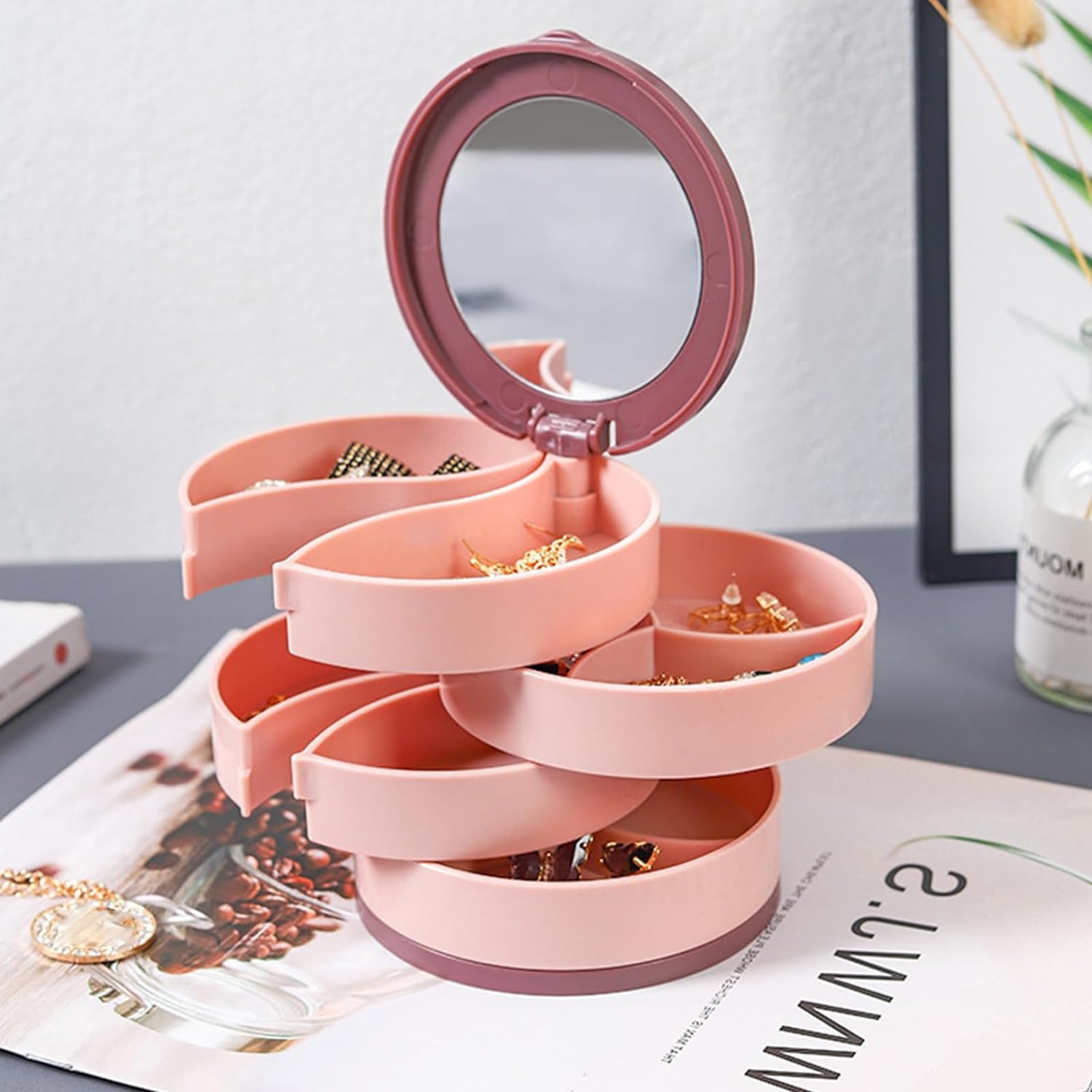 Maqiato | Rotating Multilayer Jewelry Organizer
