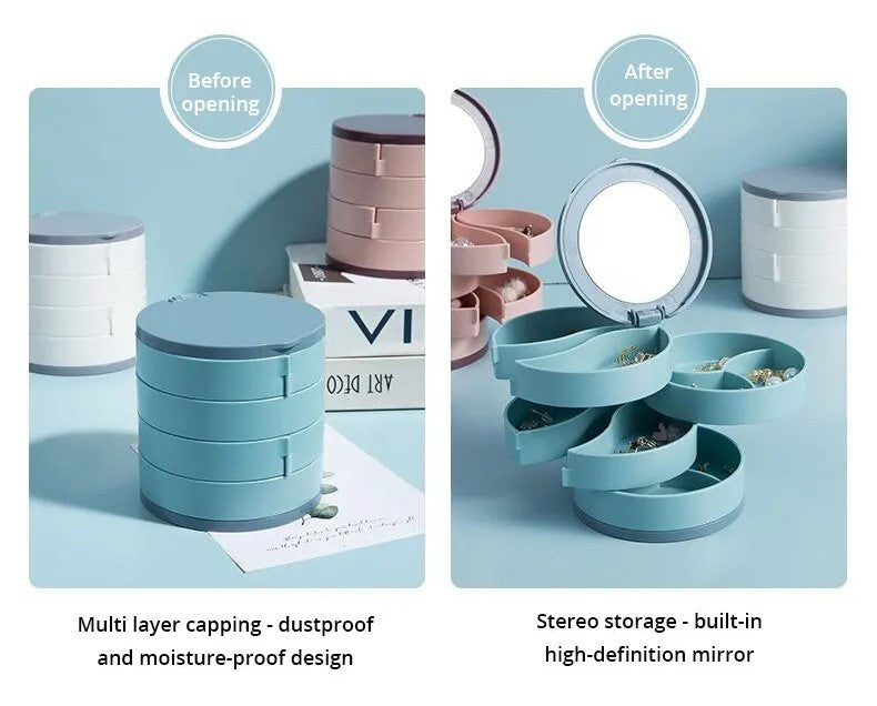 Maqiato | Rotating Multilayer Jewelry Organizer