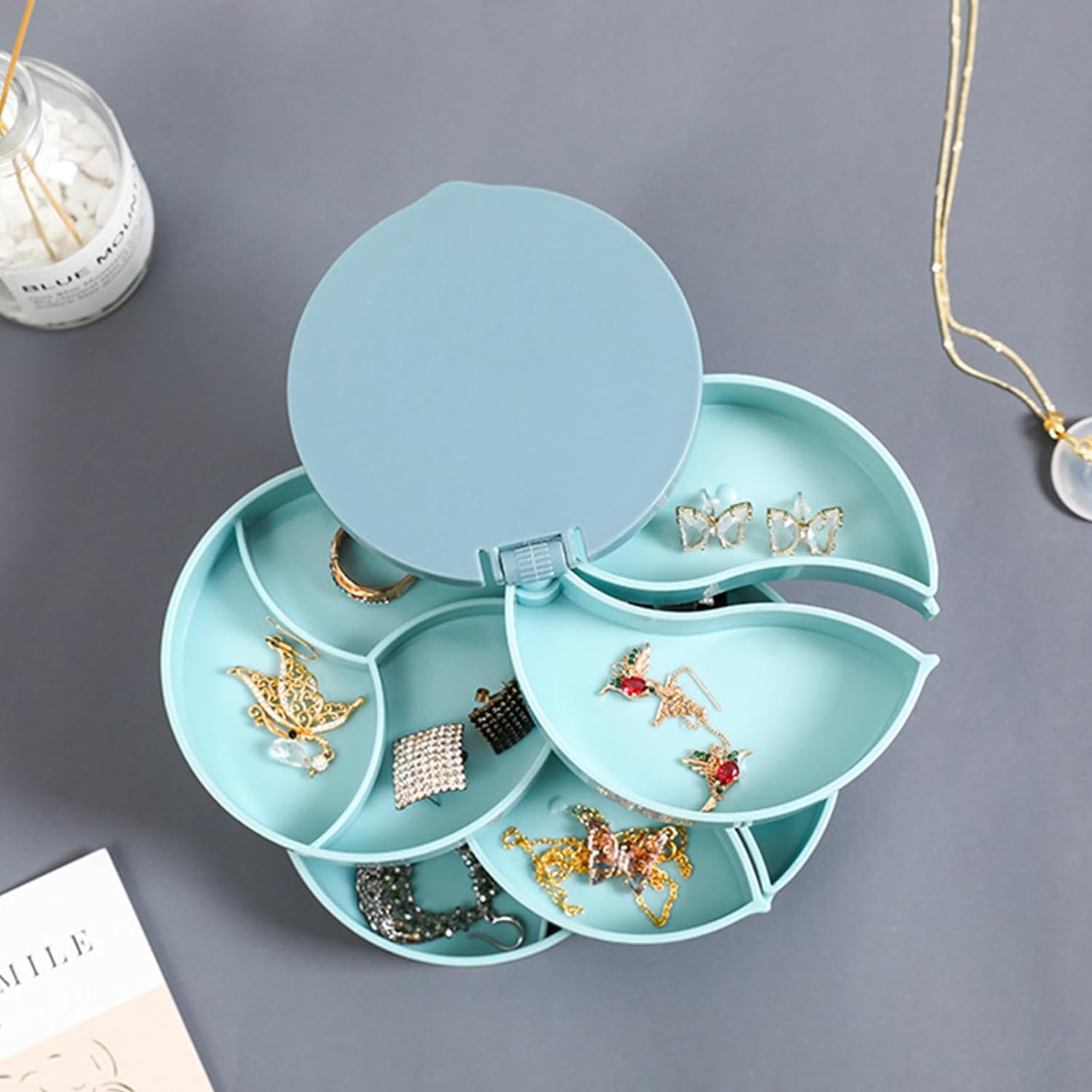 Maqiato | Rotating Multilayer Jewelry Organizer