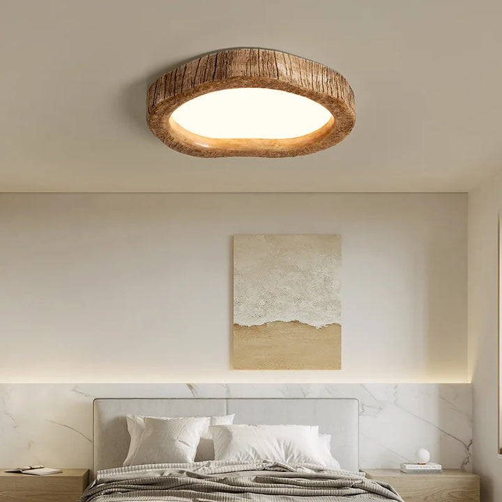 Maqiato | Rustic Wood-Effect LED Ceiling Light