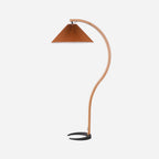 Maqiato | Scandinavian Beech Wood Floor Lamp in White