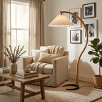 Maqiato | Scandinavian Beech Wood Floor Lamp in White