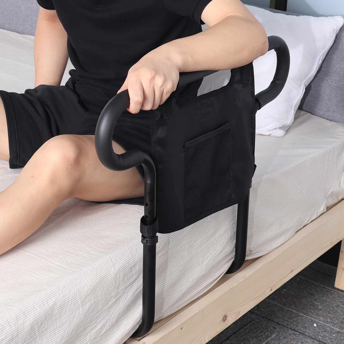 Maqiato | Senior Bed Rail with Storage Pouch
