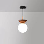 Maqiato | Single Globe Wood & Metal Ceiling Light
