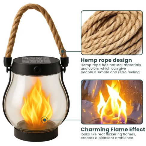 Maqiato | Solar Flame Flickering Garden Lantern