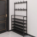 Maqiato | Steel Coat Rack with Shoe Storage Shelf