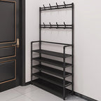 Maqiato | Steel Coat Rack with Shoe Storage Shelf