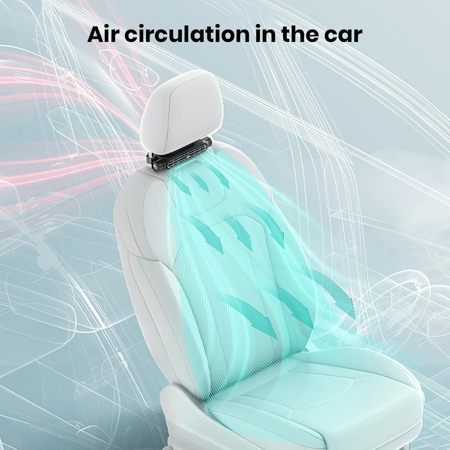 Maqiato | USB Car Headrest Fan (2-Pack)