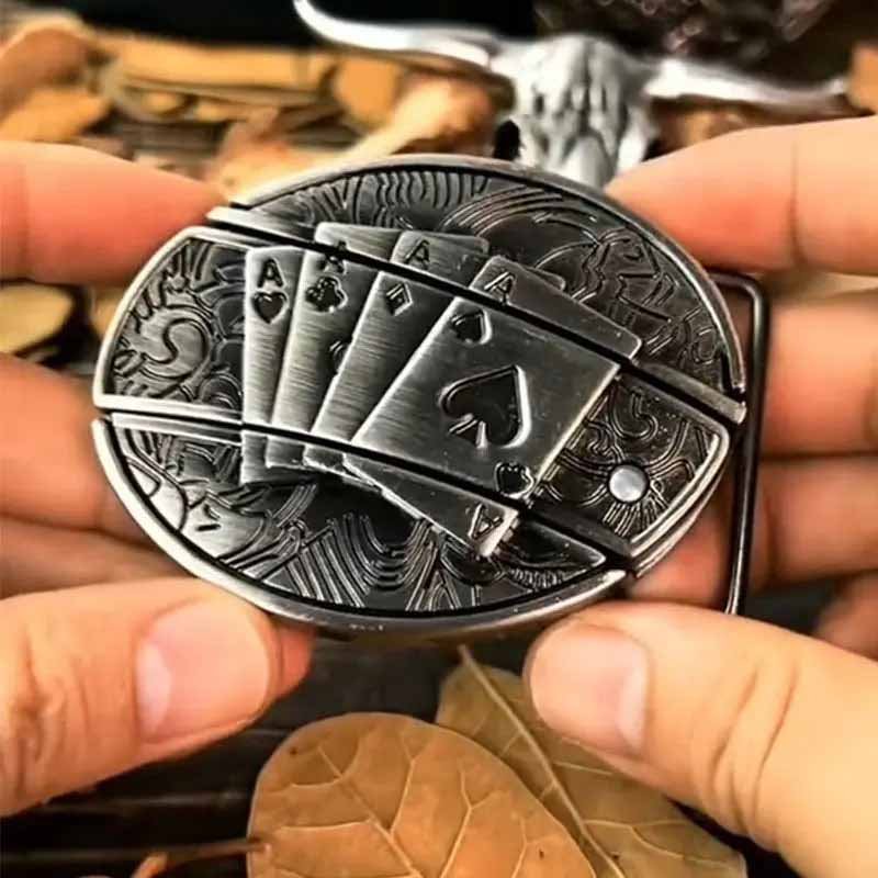 Maqiato | Metal Oval Cowboy Belt Buckle