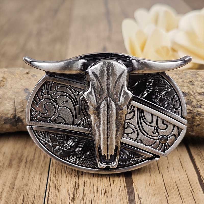 Maqiato | Metal Oval Cowboy Belt Buckle