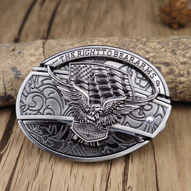 Maqiato | Metal Oval Cowboy Belt Buckle