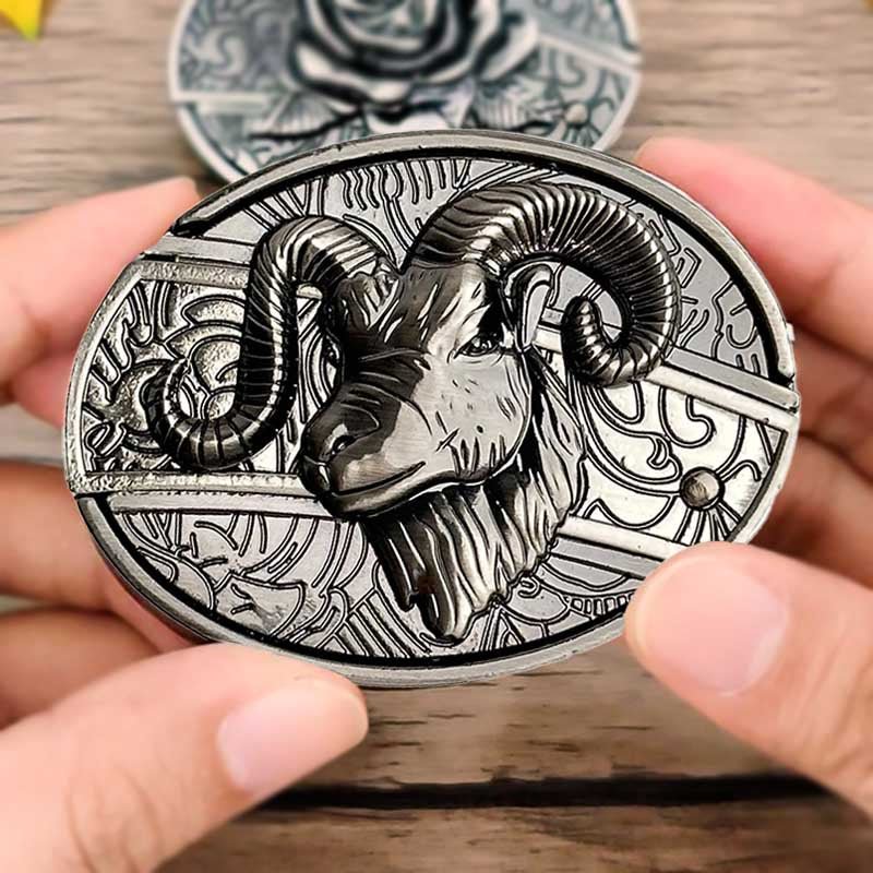 Maqiato | Metal Oval Cowboy Belt Buckle