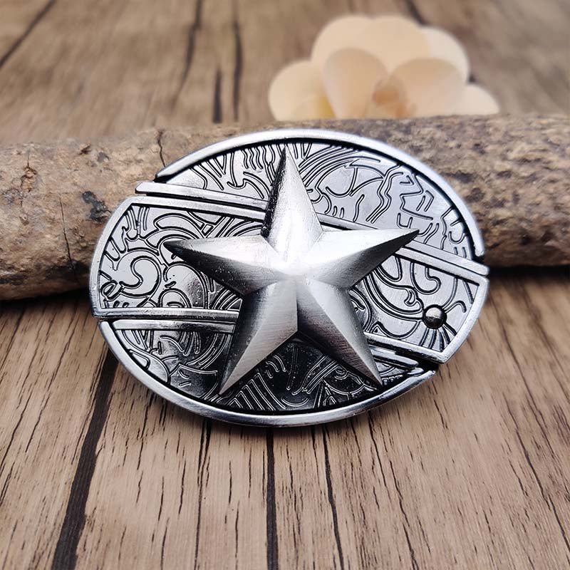 Maqiato | Metal Oval Cowboy Belt Buckle