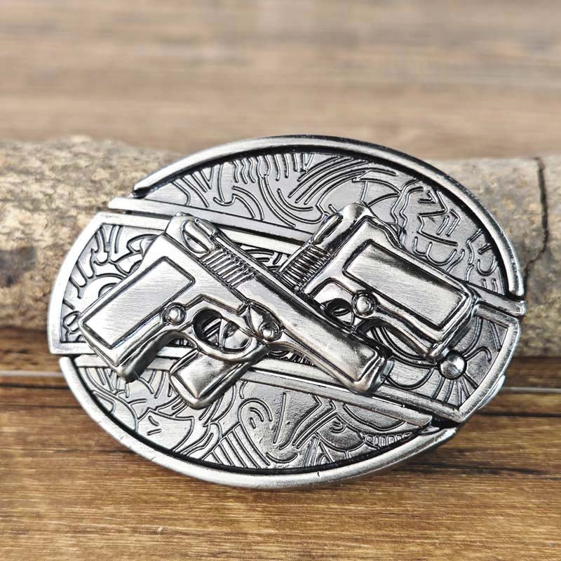 Maqiato | Metal Oval Cowboy Belt Buckle