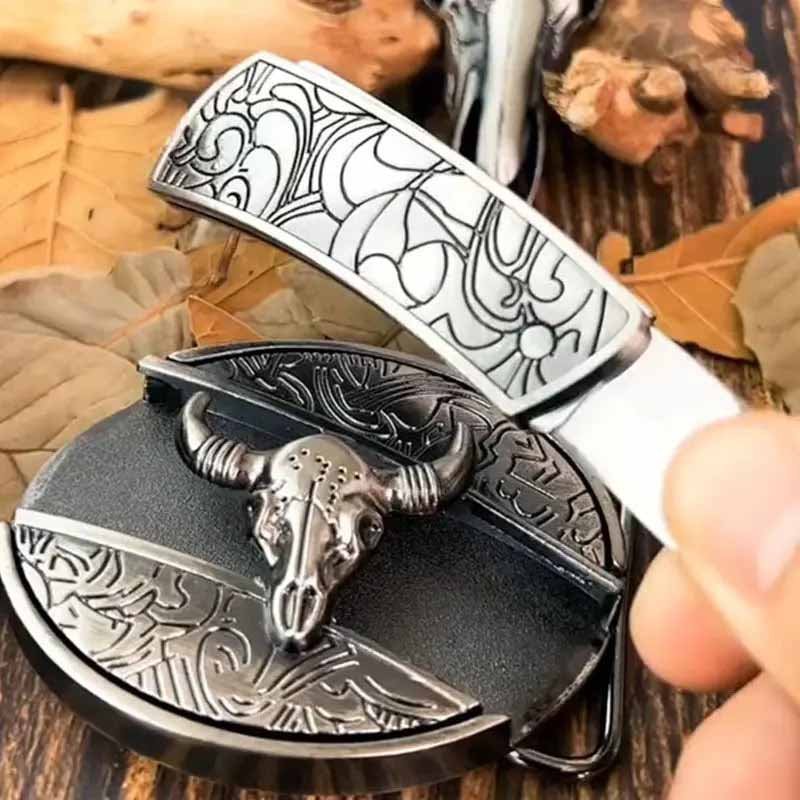 Maqiato | Metal Oval Cowboy Belt Buckle