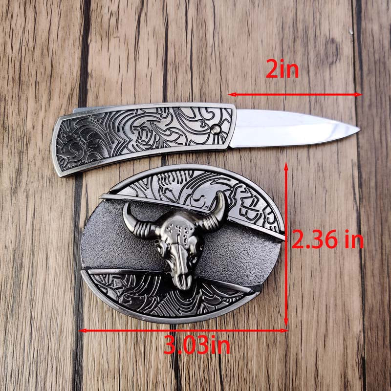 Maqiato | Metal Oval Cowboy Belt Buckle