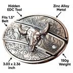 Maqiato | Western Belt Buckle with Hidden Tool