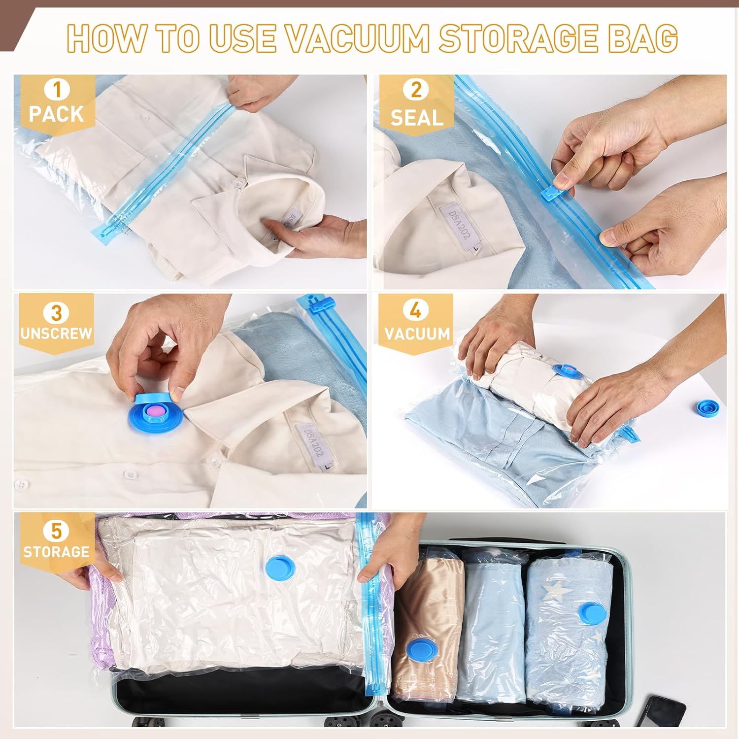 Maqiato | Vacuum Storage Bags with Electric Pump