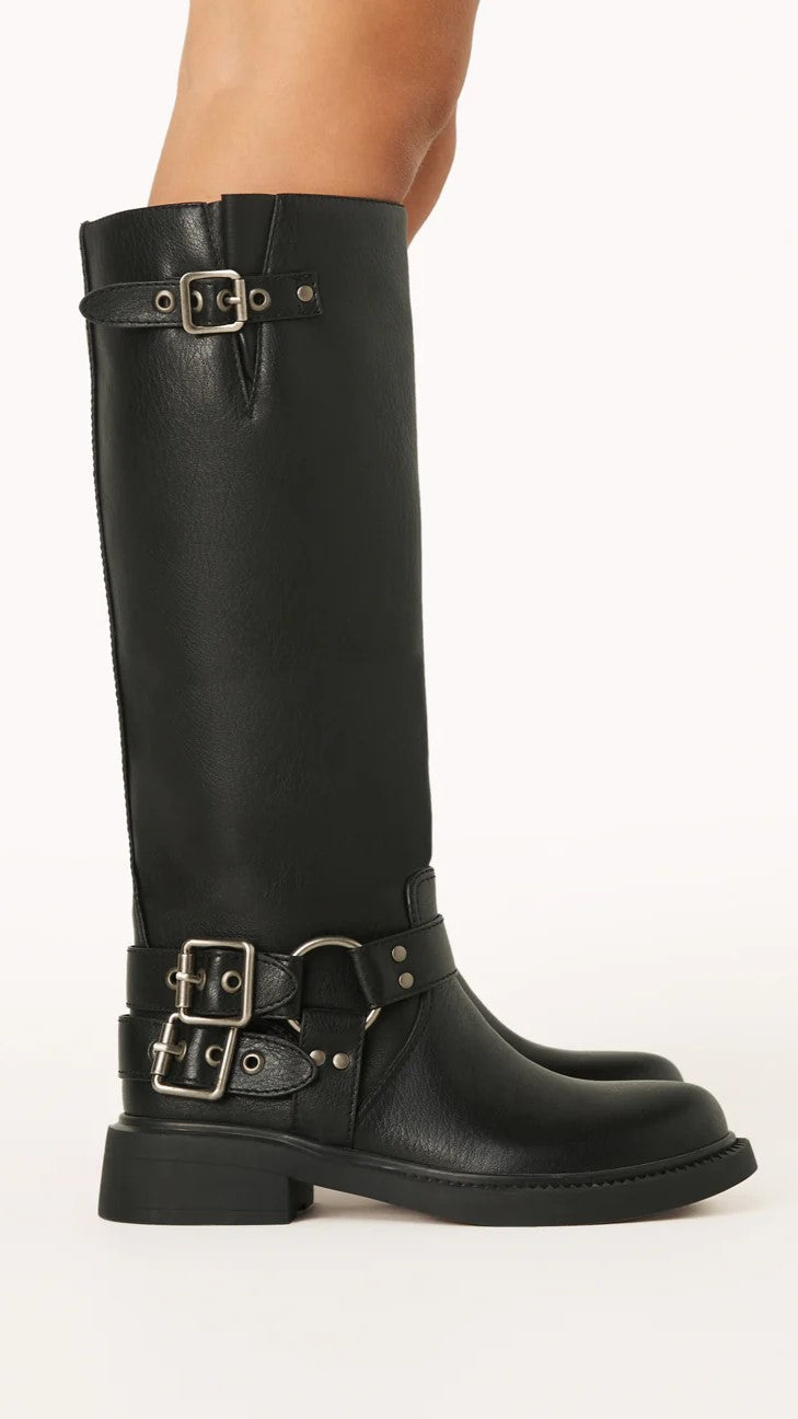 Maqiato | Women's Black Combat Boots