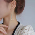 Maqiato | Women's Black Statement Earrings