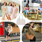 Maqiato | Women's Canvas Bow Weekender Duffle Bag