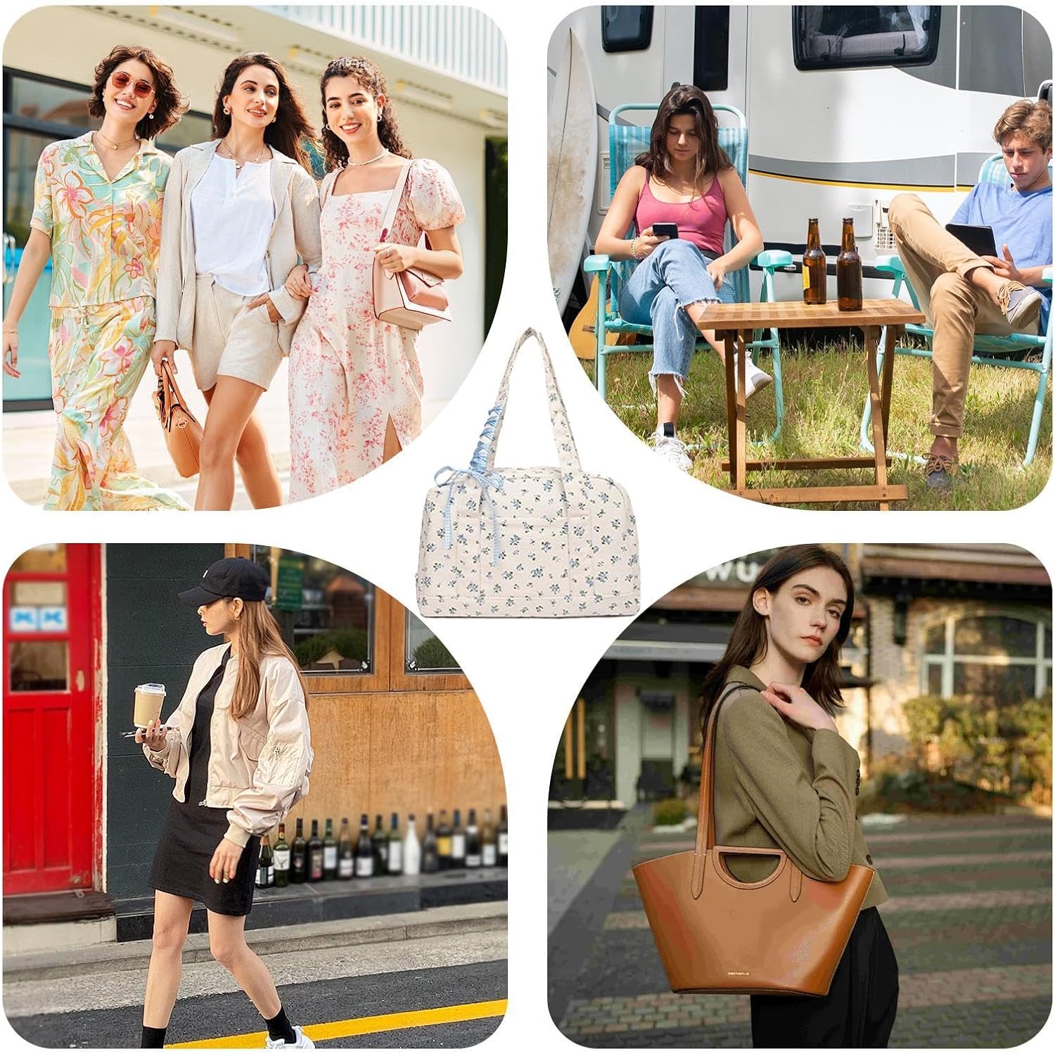Maqiato | Women's Canvas Bow Weekender Duffle Bag