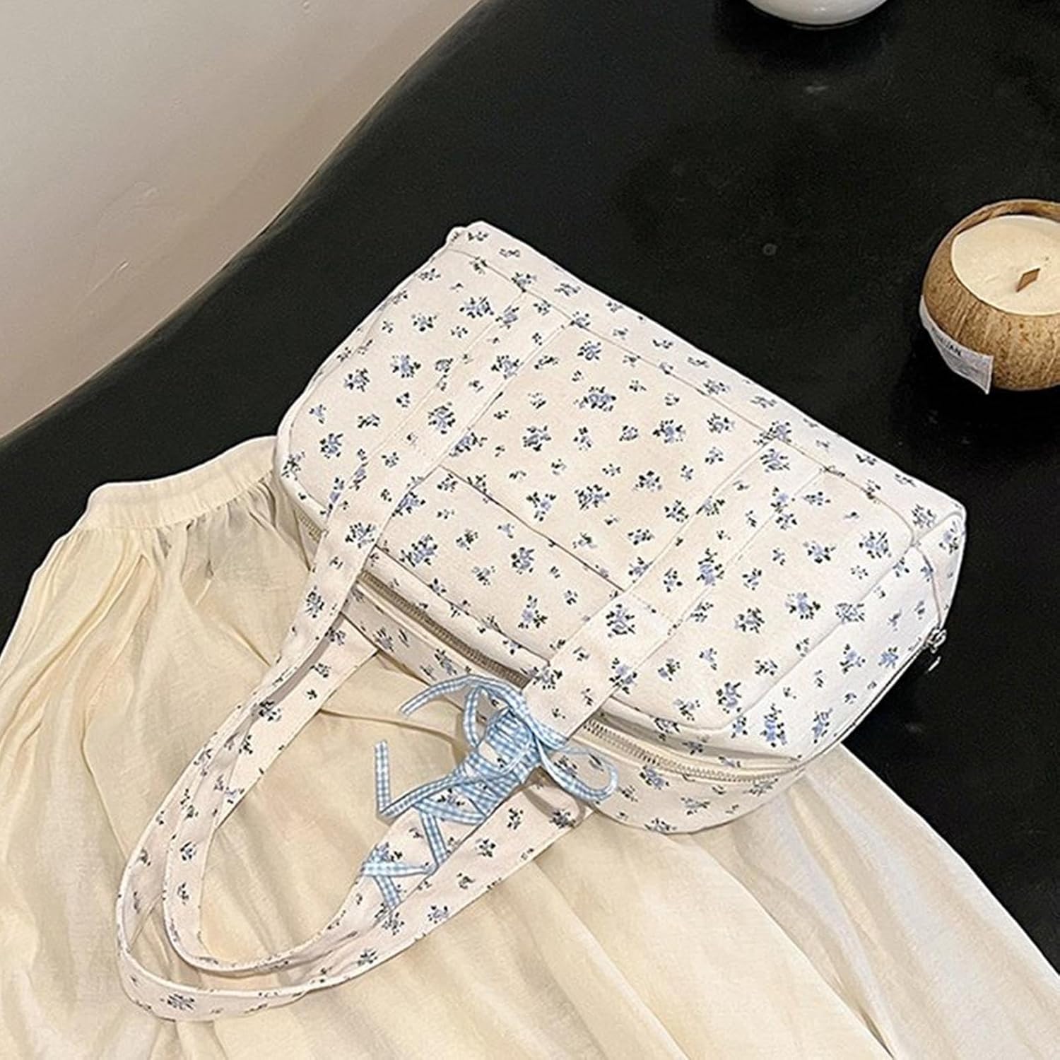 Maqiato | Women's Canvas Bow Weekender Duffle Bag