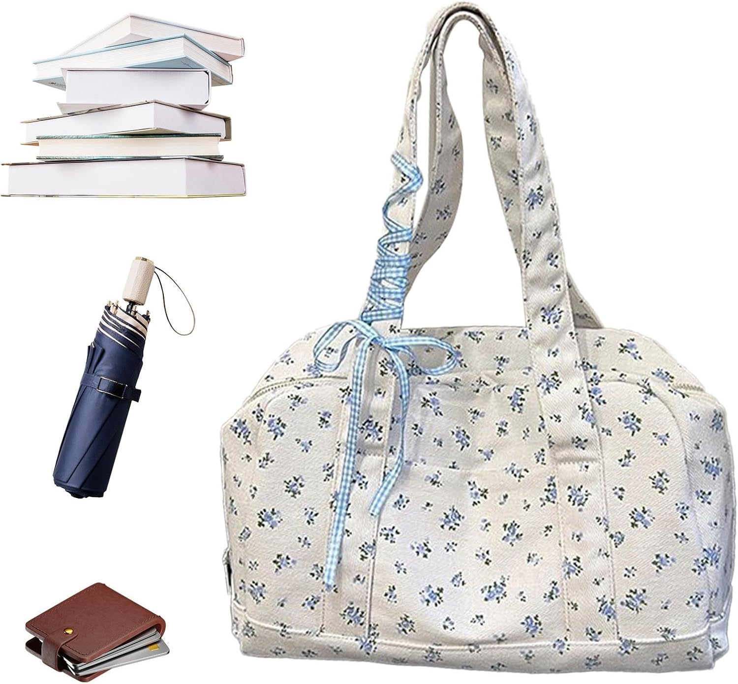 Maqiato | Women's Canvas Bow Weekender Duffle Bag