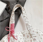 Maqiato | Women's Canvas Bow Weekender Duffle Bag