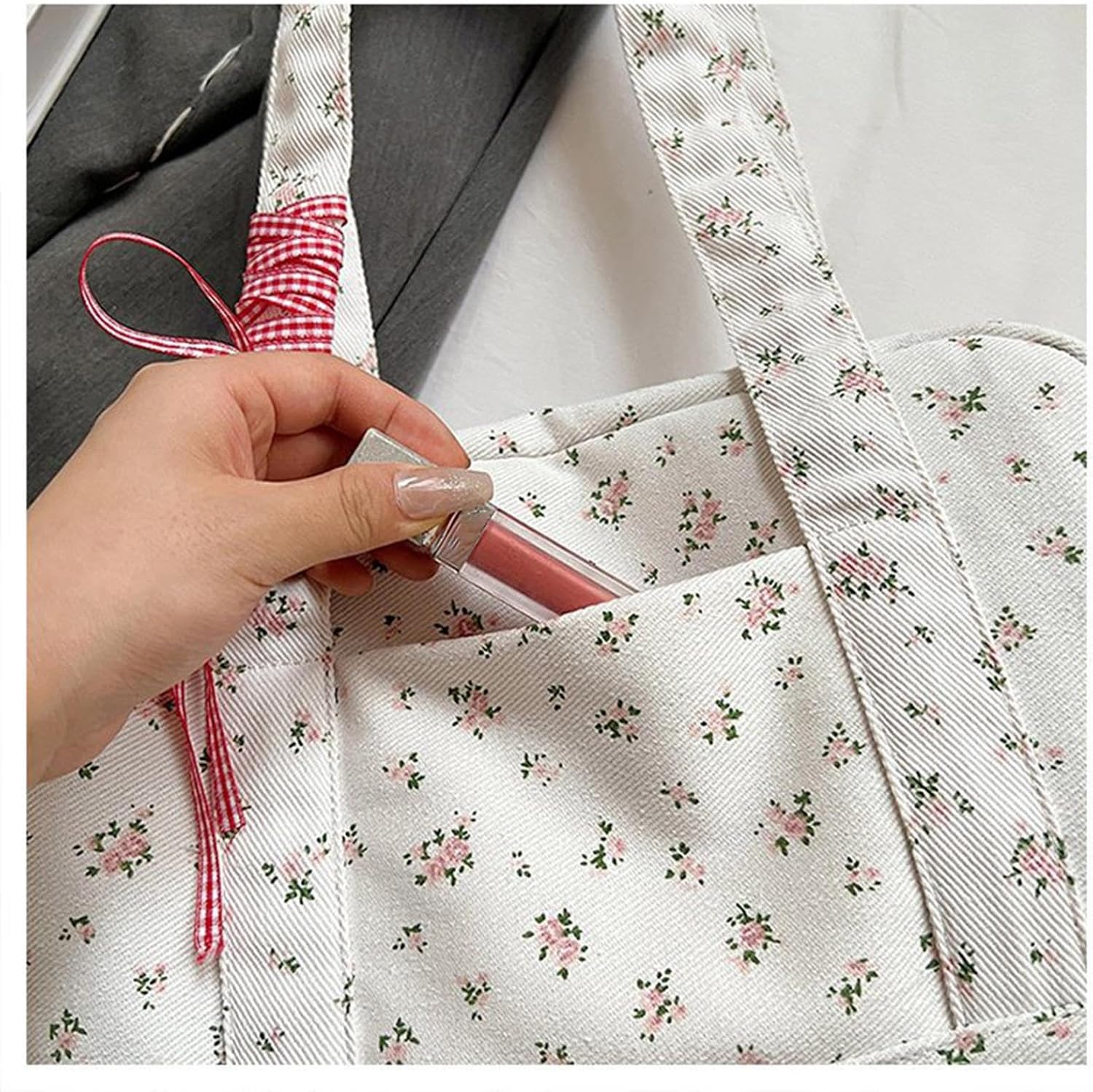 Maqiato | Women's Canvas Bow Weekender Duffle Bag