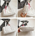 Maqiato | Women's Canvas Bow Weekender Duffle Bag