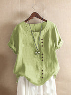 Maqiato | Women's Cotton Button-Up Blouse